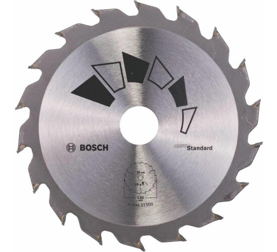 Bosch 2609256802  Kreissägeblatt Basic 130 x 2.2 x 20/16,Z18