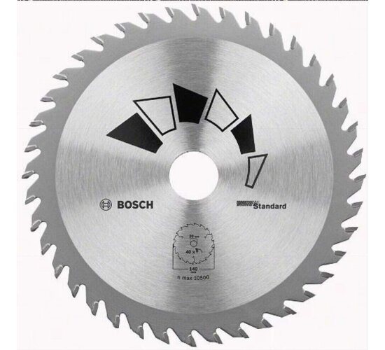 Bosch Sägeblatt Hartmetall Kreissägeblatt 140 x 20/12,75 mm 40 Zähne 2609256805