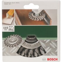 Bosch 2609256512  Scheibenbürste Gezopfter Draht,  ø 115 mm, M14 Winkelschleifer