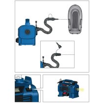 Güde Akku Kompressor 18V LED-Arbeitsscheinwerfer mit Akku 2.0 & Ladegerät 3A