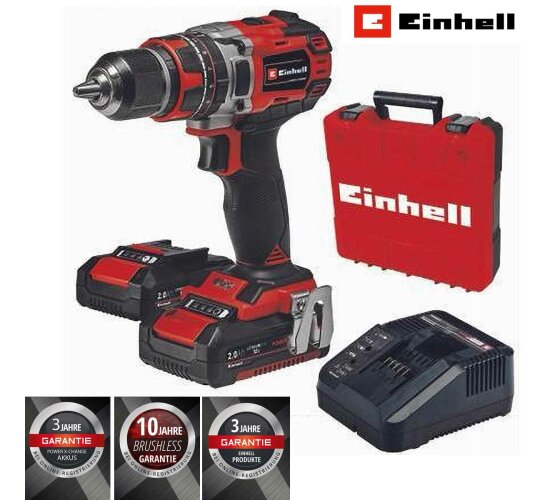 Einhell Professional Akku Schlagbohrschrauber TE CD 18/50 Li i BL 2x2,0 Ah  & Ladegerät