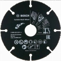 BOSCH Trennscheibe Hartmetall Multi Wheel 115  mm x 22,23 für Holz KS und TB