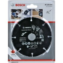 BOSCH Trennscheibe Hartmetall Multi Wheel 125  mm x 22,23 für Holz KS und TB