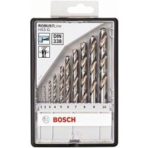 Bosch Metallbohrer-Set Robust Line HSS-G, DIN 135,...