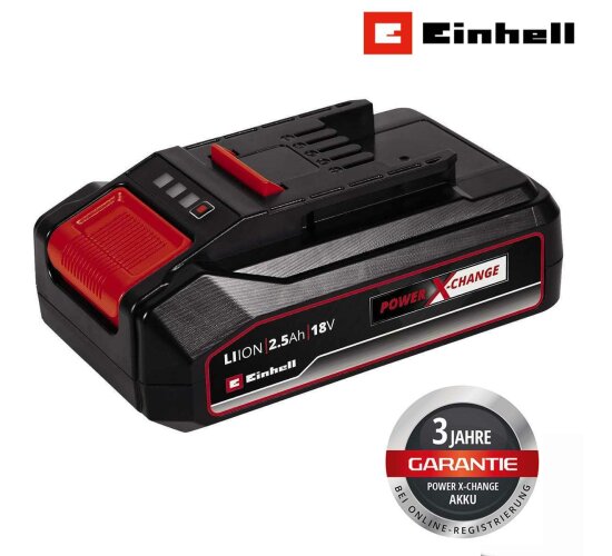 Original Einhell System Akku Power X-Change (Lithium Ionen Akku, 18 V, 2.5 Ah