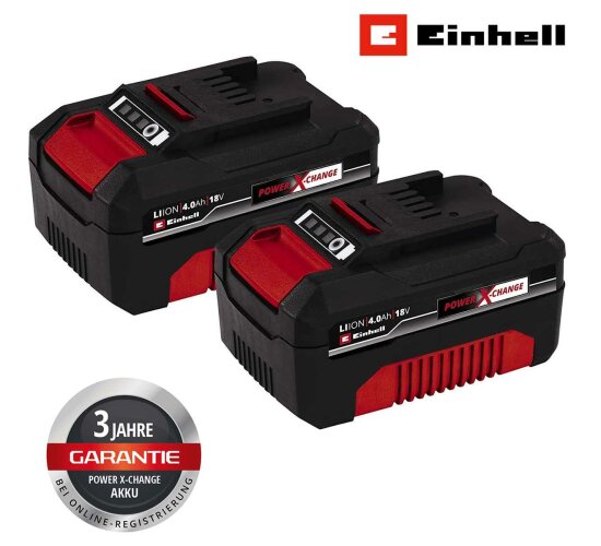 Einhell Akku PXC-Twinpack 4,0 Ah Power X-Change Li-Ion 18 Volt  2er Pack