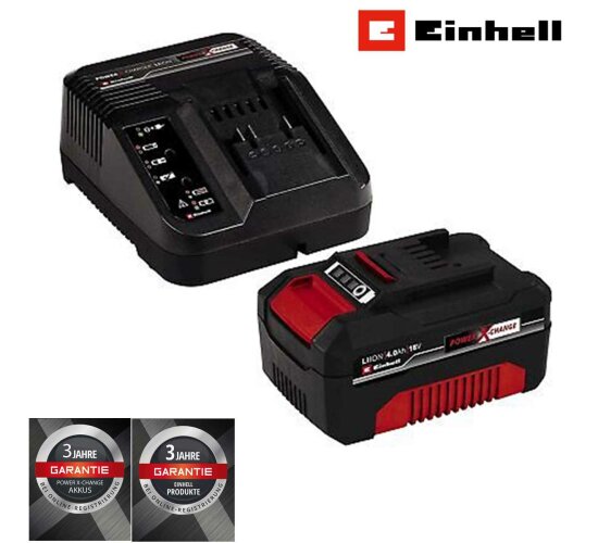 Original Einhell Starter Kit 4,0 Ah Akku und Ladegerät Power X-Change Li-Ion