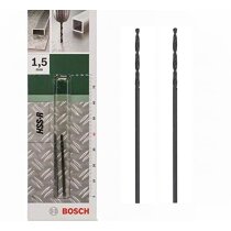 Bosch Metallbohrer HSS-R rollgewalzt (2 Stück, Ø 1,5 mm)