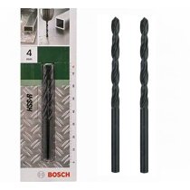 Bosch Metallbohrer HSS-R rollgewalzt (2 Stück, Ø 4 mm)