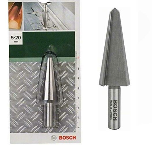 Bosch Blechschälbohrer Chrom-Vanadium, zylindrisch, 5 - 20 mm, 71 mm, 8 mm