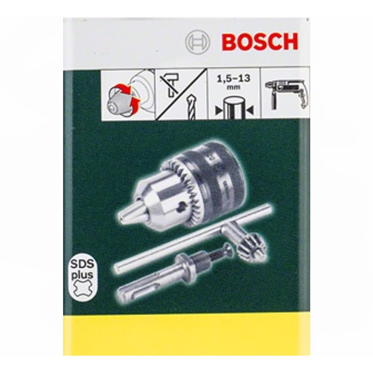 Bosch Zahnkranzbohrfutter SDS-plus-Adapter Spannbereich:1,5 - 13 mm