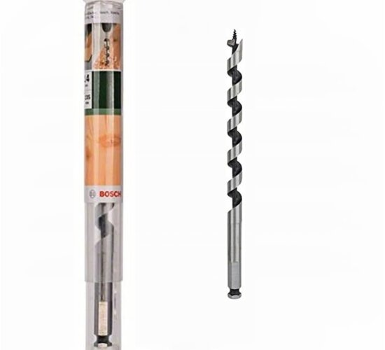 Bosch Holzschlangenbohrer mit 1/4 Zoll-Sechskantschaft Ø 24 mm L235 mm