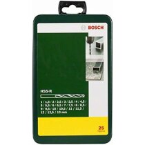 Bosch 25tlg. Metallbohrer-Set HSS-R rollgewalzt