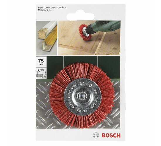 Bosch 2609256535  Scheibenbürste Nylondraht, SiC beschichtet, ø 75 mm, 6 mm