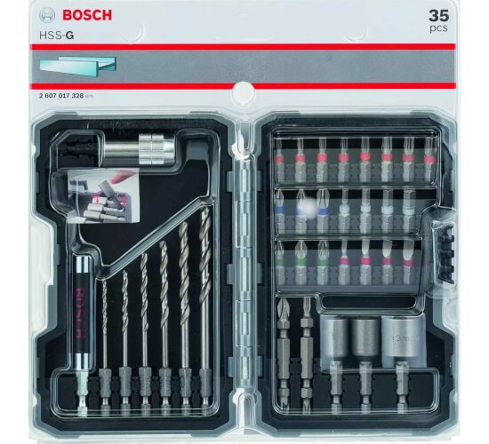 Bosch Bohrer- und Bit-Set PRO Metal 35-teilig inkl. Bithalter in Box