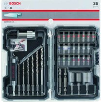 Bosch Bohrer- und Bit-Set PRO Metal 35-teilig inkl. Bithalter in PVC-Box