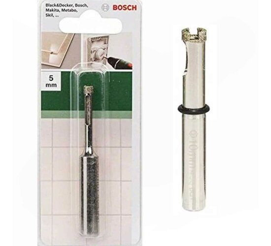 Bosch Diamant-Bohrer / Lochsäge  Ø 5 mm) für Fliesen / Keramik