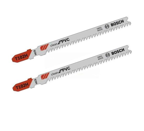 2 Stk. Bosch Stichsägeblatt Kunststoff PVC  T102 BF