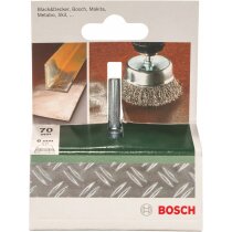 Bosch Topfbürste für Bohrmaschinen, gewellter Draht, Ø 75 mm, 2609256517