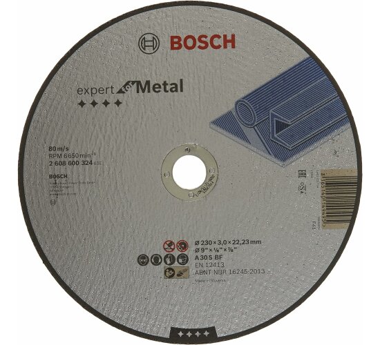 Bosch Professional Schleifzubehör Trennscheibe Ø 230 x 3 mm für.Metall
