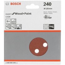 Bosch Professional 5 Stück Schleifblatt P240...