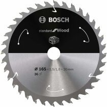 Bosch Professional 1x Kreissägeblatt Holz Sägeblatt Ø 165 x 20 x 1,5 mm 36 Zähne