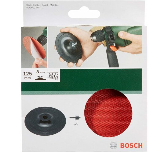 Bosch  Schleifteller (für Bohrmaschinen, Ø 125 mm, Klettsystem) DY Professionel