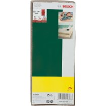 Bosch Schleifblatt Set 25 Stück 93 x 230 mm, 60/80/120/240, 8 Löcher ohne Klett