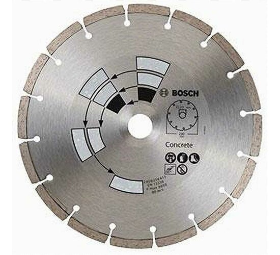 Bosch 2609256415 Diamanttrennscheibe 230 mm, 22.23 Armierter Beton Kalksandstein