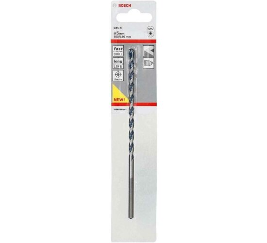 Bosch Professional 1x CYL-5 Betonbohrer für Beton, Ø 5 x 150 mm, Robust Line, Zubehör Schlagbohrmaschine)