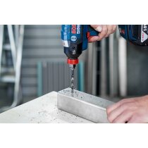 Bosch Professionel HSS Metall Bohrer 2 mm 1/4 Hex IMACT CONTROL Sechskant Schaft