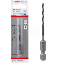 Bosch Professionel HSS Metall Bohrer 2,5 mm 1/4 Hex IMACT CONTROL Sechskant Schaft