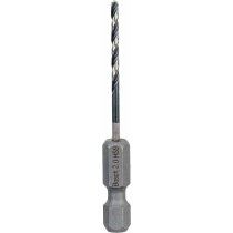 Bosch Professionel HSS Metall Bohrer 2,5 mm 1/4 Hex IMACT CONTROL Sechskant Schaft