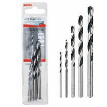 Bosch Zubehör HSS-Set PointTeQ Metallspiralbohrer-Set - 5-teilig - 2608577345