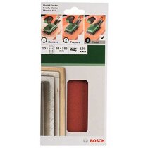 Bosch Schleifblatt Klett 10 Stück, 93 x 185 mm, Körnung 180 für Schwingschleifer