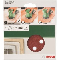 Bosch 5 tlg. Schleifblatt Set Ø 115 mm,...