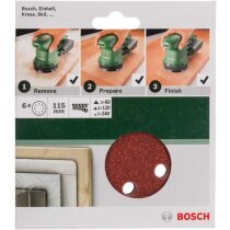 Bosch 6 tlg. Schleifblatt Set Ø 115 mm,...