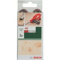 Bosch 3 Schleifbänder für  B+D Powerfile KA 293E 6 x 451 mm, K 40, Holz