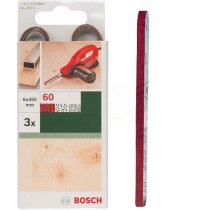 Bosch 3 x Schleifbänder für B+D Powerfile KA 293E 6 x 451 mm, K 60, Holz
