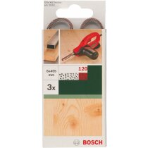 Bosch 3 x Schleifbänder für B+D Powerfile KA 293E 6 x 451 mm, K 120, Holz