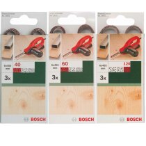 Bosch 3 x 3 Schleifbänder für B+D Powerfile KA 293E 6 x 451 mm, 40,60,120, Holz
