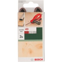 Bosch 3 Schleifbänder für  B+D Powerfile KA 293E 13 x 451 mm, K 40, Holz Metall