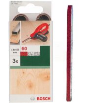 Bosch 3 Schleifbänder für  B+D Powerfile KA 293E 13 x 451 mm, K 60, Holz Metall