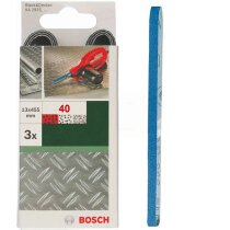 Bosch 3 Schleifbänder für  B+D Powerfile KA 293E 13 x 451 mm, K 40,  Metall