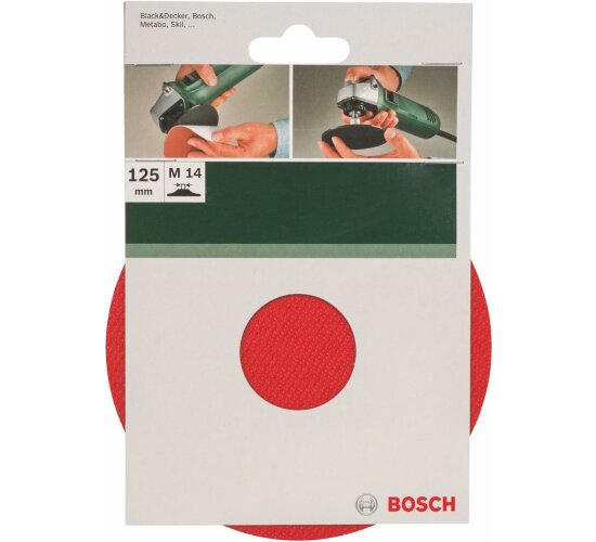 Bosch  Gummischleifteller für Winkelschleifer, Ø 125 mm, Klettsystem