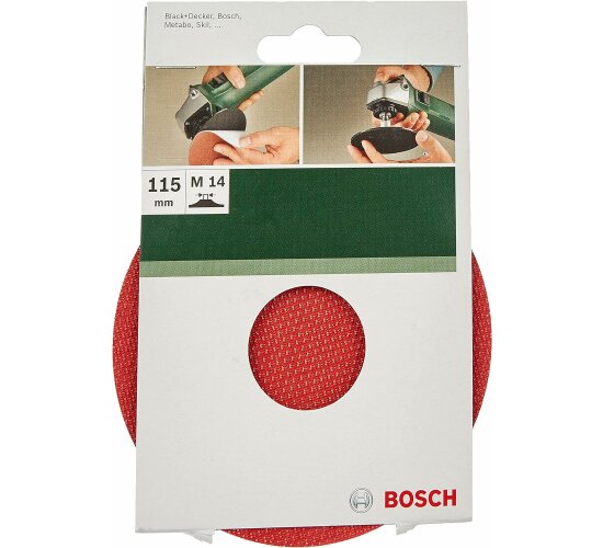 Bosch  Gummischleifteller für Winkelschleifer, Ø 115 mm, Klettsystem