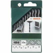 Bosch 13tlg. Metallbohrer-Set HSS-R rollgewalzt 1,5-6mm...