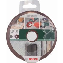 Bosch  Fiberschleifscheibe  5 Stück, Ø 115 mm, Körnung 80