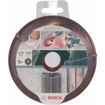Bosch  Fiberschleifscheibe  5 Stück, Ø 125 mm, Körnung 100