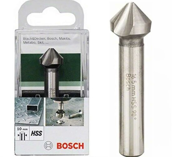 Bosch Kegelsenker HSS Ø 16,5 mm, 3-Schneiden für Metall